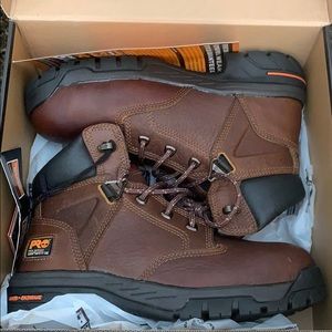 timberland pro helix 6” mens boots brown